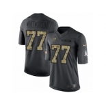 Men's Nike Los Angeles Rams #77 Andrew Whitworth Limited Black 2016 Salute to Service NFL Jersey