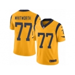 Men's Nike Los Angeles Rams #77 Andrew Whitworth Limited Gold Rush NFL Jersey