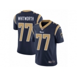 Men's Nike Los Angeles Rams #77 Andrew Whitworth Vapor Untouchable Limited Navy Blue Team Color NFL Jersey