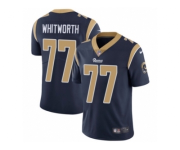 Men's Nike Los Angeles Rams #77 Andrew Whitworth Vapor Untouchable Limited Navy Blue Team Color NFL Jersey