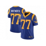 Men's Nike Los Angeles Rams #77 Andrew Whitworth Vapor Untouchable Limited Royal Blue Alternate NFL Jersey