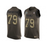 Men's Nike Los Angeles Rams #79 Rob Havenstein Limited Green Salute to Service Tank Top NFL Jersey