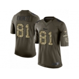 Men's Nike Los Angeles Rams #81 Gerald Everett Limited Green Salute to Service NFL Jersey