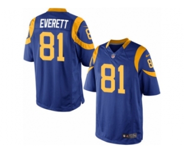 Men's Nike Los Angeles Rams #81 Gerald Everett Limited Royal Blue Alternate NFL Jersey