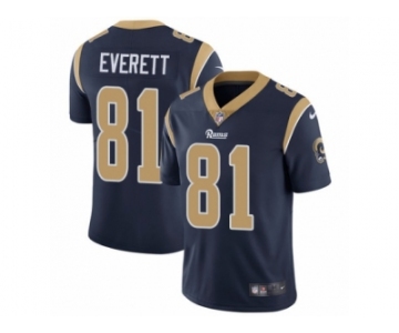 Men's Nike Los Angeles Rams #81 Gerald Everett Vapor Untouchable Limited Navy Blue Team Color NFL Jersey