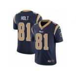 Men's Nike Los Angeles Rams #81 Torry Holt Vapor Untouchable Limited Navy Blue Team Color NFL Jersey