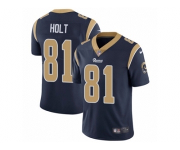 Men's Nike Los Angeles Rams #81 Torry Holt Vapor Untouchable Limited Navy Blue Team Color NFL Jersey