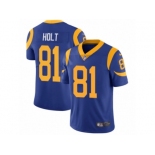 Men's Nike Los Angeles Rams #81 Torry Holt Vapor Untouchable Limited Royal Blue Alternate NFL Jersey