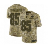 Men's Nike Los Angeles Rams #85 Jack Youngblood Limited Camo 2018 Salute to Service NFL Jersey