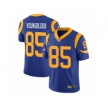 Men's Nike Los Angeles Rams #85 Jack Youngblood Vapor Untouchable Limited Royal Blue Alternate NFL Jersey