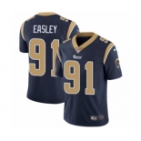 Men's Nike Los Angeles Rams #91 Dominique Easley Navy Blue Team Color Vapor Untouchable Limited Player NFL Jersey