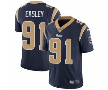 Men's Nike Los Angeles Rams #91 Dominique Easley Navy Blue Team Color Vapor Untouchable Limited Player NFL Jersey