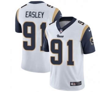 Men's Nike Los Angeles Rams #91 Dominique Easley White Vapor Untouchable Limited Player NFL Jersey