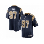 Men's Nike Los Angeles Rams #97 Eugene Sims Limited Navy Blue Team Color NFL Jersey