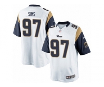 Men's Nike Los Angeles Rams #97 Eugene Sims Limited White NFL Jersey