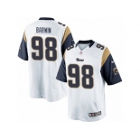 Men's Nike Los Angeles Rams #98 Connor Barwin Limited White NFL Jersey