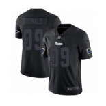 Men's Nike Los Angeles Rams #99 Aaron Donald Limited Black Rush Impact NFL Jersey