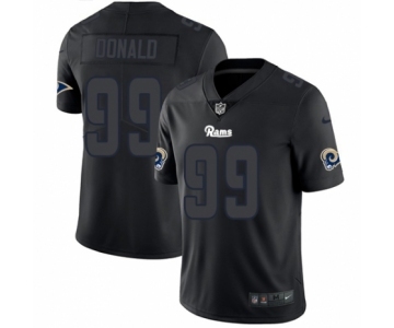 Men's Nike Los Angeles Rams #99 Aaron Donald Limited Black Rush Impact NFL Jersey