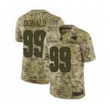 Men's Nike Los Angeles Rams #99 Aaron Donald Limited Camo 2018 Salute to Service NFL Jersey