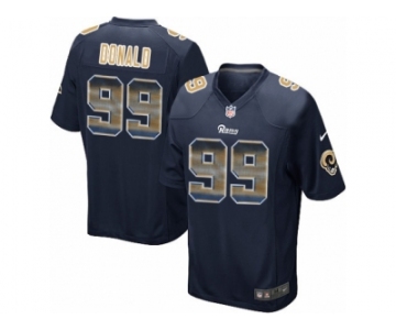 Men's Nike Los Angeles Rams #99 Aaron Donald Limited Navy Blue Strobe NFL Jersey