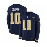 Nike Los Angeles Rams #10 Pharoh Cooper Limited Navy Blue Therma Long Sleeve NFL Jersey