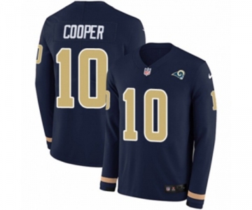 Nike Los Angeles Rams #10 Pharoh Cooper Limited Navy Blue Therma Long Sleeve NFL Jersey