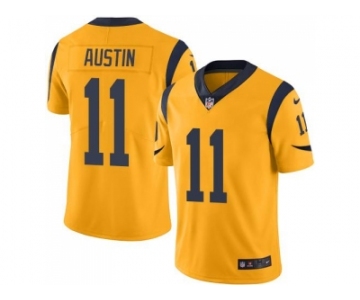 Nike Los Angeles Rams #11 Tavon Austin Gold Men's Stitched NFL Limited Rush Jersey