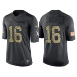 Nike Los Angeles Rams #16 Jared Goff Men's Stitched Black NFL Salute to Service Limited Jerseys