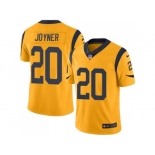 Nike Los Angeles Rams #20 Lamarcus Joyner Gold Men's Stitched NFL Limited Rush Jersey