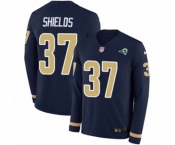 Nike Los Angeles Rams #37 Sam Shields Limited Navy Blue Therma Long Sleeve NFL Jersey