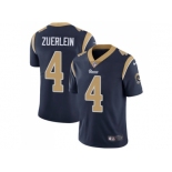 Nike Los Angeles Rams #4 Greg Zuerlein Navy Blue Team Color Men Stitched NFL Vapor Untouchable Limited Jersey