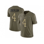 Nike Los Angeles Rams #4 Greg Zuerlein Olive Camo Men Stitched NFL Limited 2017 Salute To Service Jersey