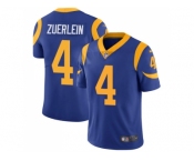 Nike Los Angeles Rams #4 Greg Zuerlein Royal Blue Alternate Men Stitched NFL Vapor Untouchable Limited Jersey