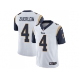 Nike Los Angeles Rams #4 Greg Zuerlein White Men Stitched NFL Vapor Untouchable Limited Jersey