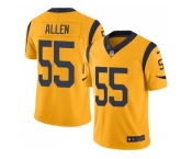 Nike Los Angeles Rams #55 Brian Allen Gold Men Stitched NFL Limited Rush Jersey