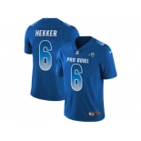 Nike Los Angeles Rams #6 Johnny Hekker Royal Men Stitched NFL Limited NFC 2018 Pro Bowl Jersey