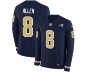 Nike Los Angeles Rams #8 Brandon Allen Limited Navy Blue Therma Long Sleeve NFL Jersey