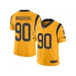 Nike Los Angeles Rams #90 Michael Brockers Gold Men's Stitched NFL Limited Rush Jersey