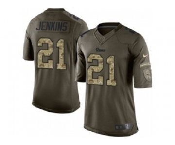 nike nfl jerseys st. louis rams #21 jenkins army green[nike Limited Salute To Service]