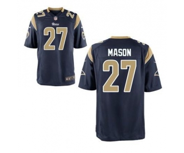 nike nfl jerseys st. louis rams #27 mason blue[nike limited]