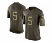 nike nfl jerseys st. louis rams #5 foles army green[nike Limited Salute To Service]