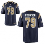 nike nfl jerseys st. louis rams #79 robinson blue[nike limited]