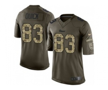 nike nfl jerseys st. louis rams #83 quick army green[nike Limited Salute To Service]