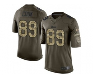 nike nfl jerseys st. louis rams #89 cook army green[nike Limited Salute To Service]