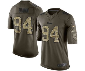 nike nfl jerseys st. louis rams #94 quinn army green[nike Limited Salute To Service]