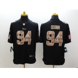 nike nfl jerseys st. louis rams #94 quinn black [salute to service limited]