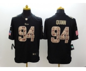 nike nfl jerseys st. louis rams #94 quinn black [salute to service limited]