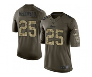 nike nfl jerseys st.louis rams #25 mcdonald army green[nike Limited Salute To Service]