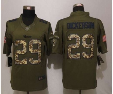 nike nfl jerseys st.louis rams #29 eric dickerson army green[nike Limited Salute To Service]