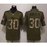 nike nfl jerseys st.louis rams #30 gurley ii army green[nike Limited Salute To Service][gurley ii]